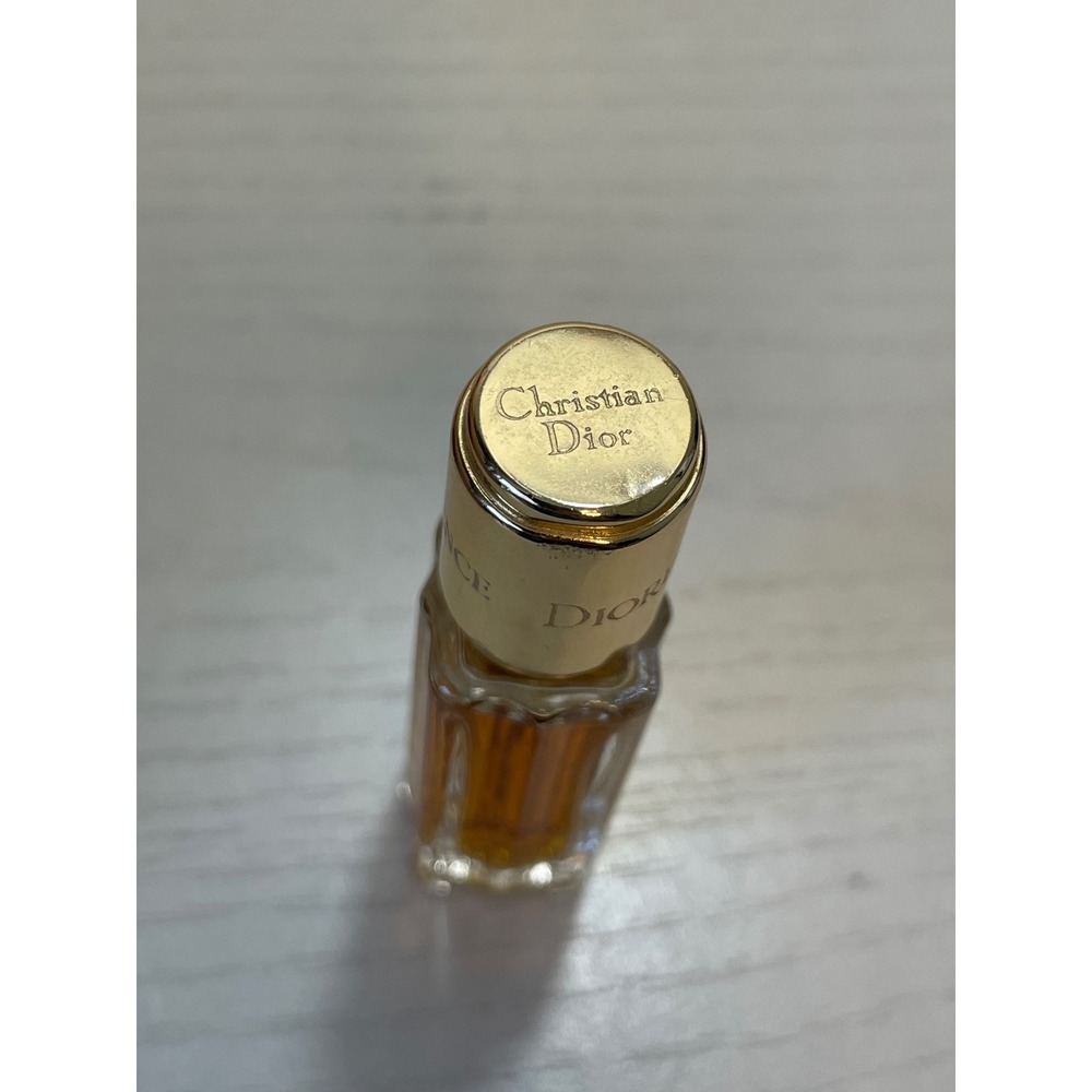 VTG Christian Dior Dioressence Parfum Miniature Women Mini Gold Amber Excellent - Picture 5 of 5